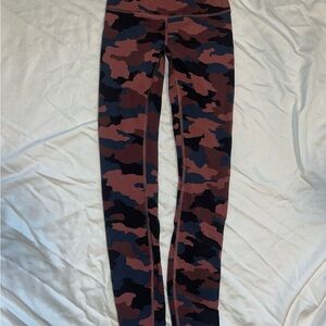 Lululemon Wonder Train Camo Leggings